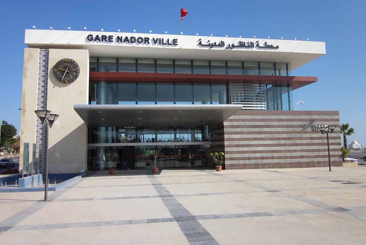 Gare de la ville de Nador, Maroc